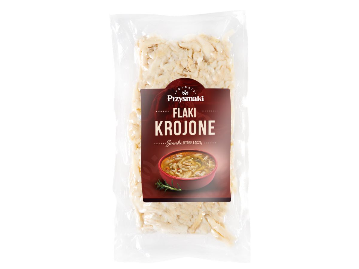 Flaki świeże krojone