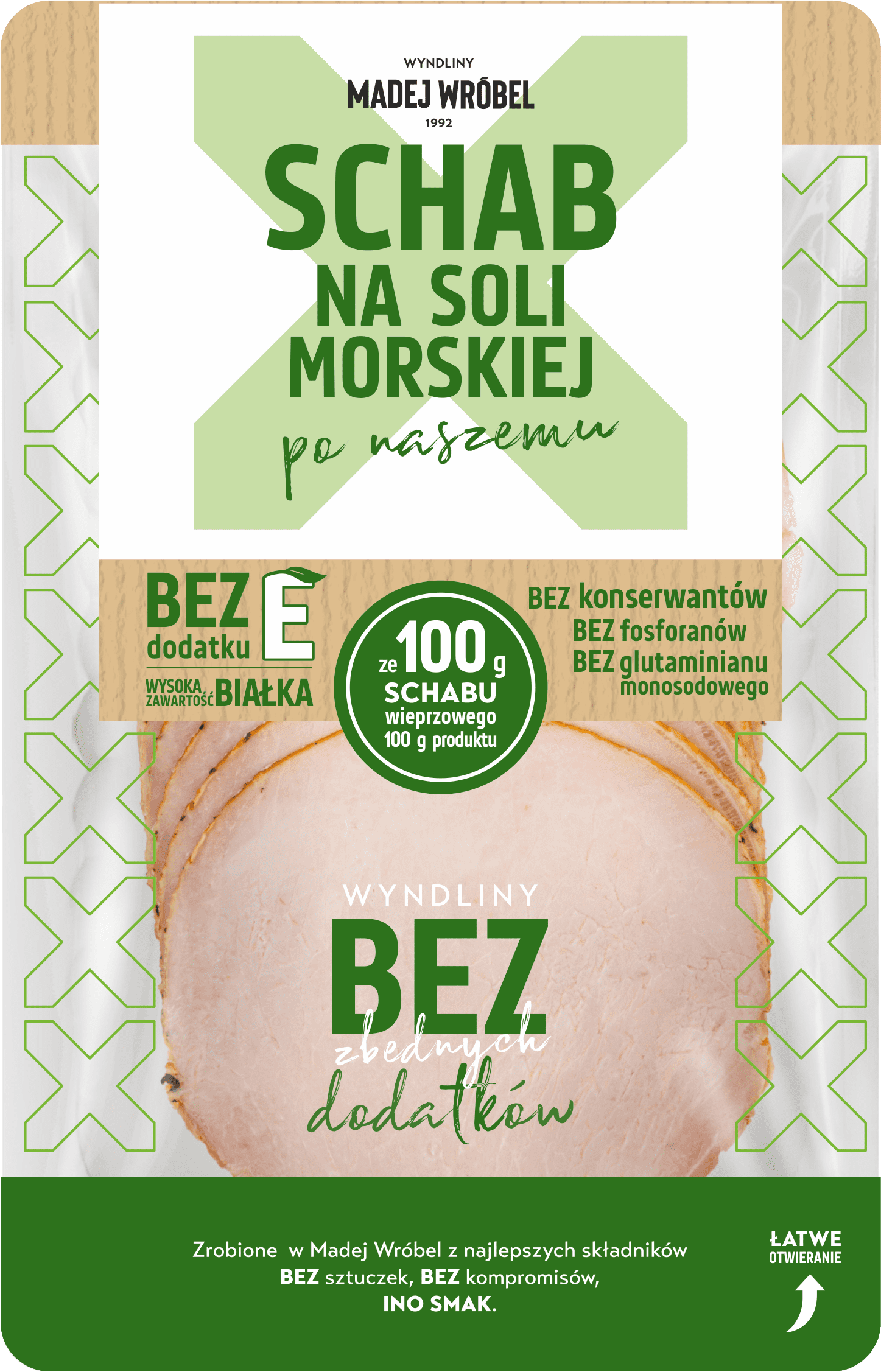 Schab na soli morskiej plastry bez E Madej Wróbel